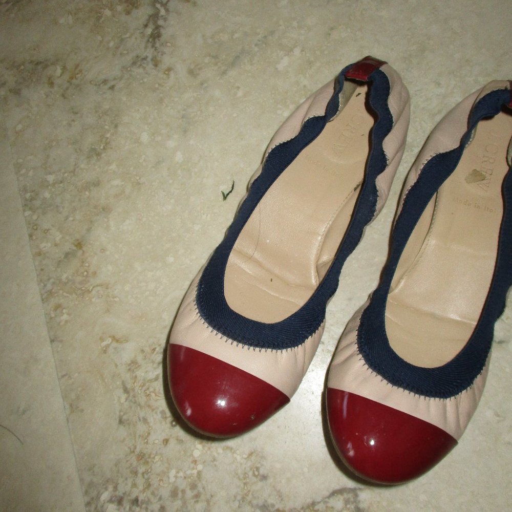 J.Crew  spectator crunch flats 7.5